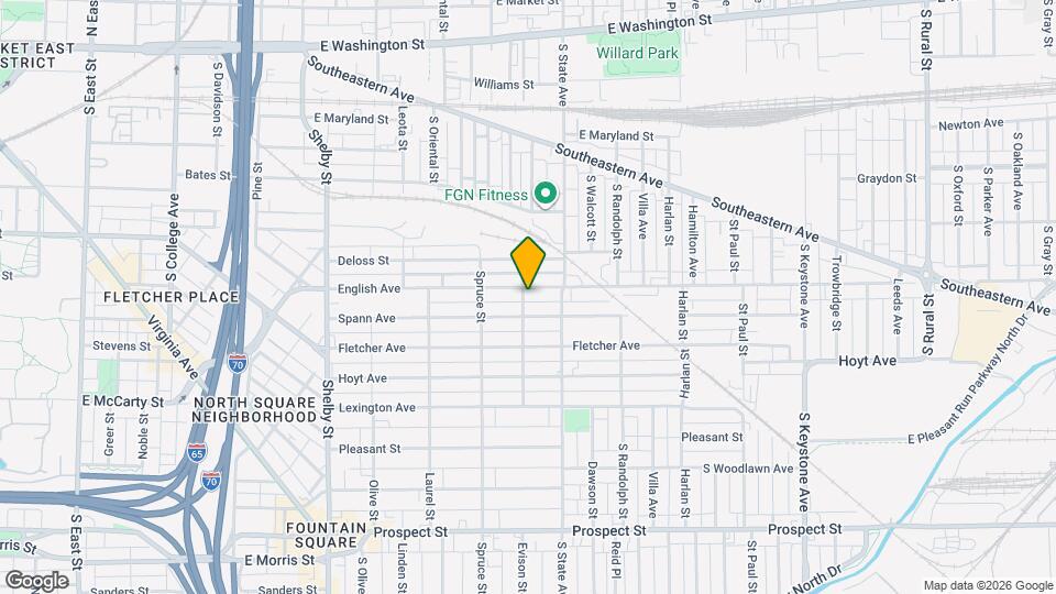 1605 English Ave Map and Location Details