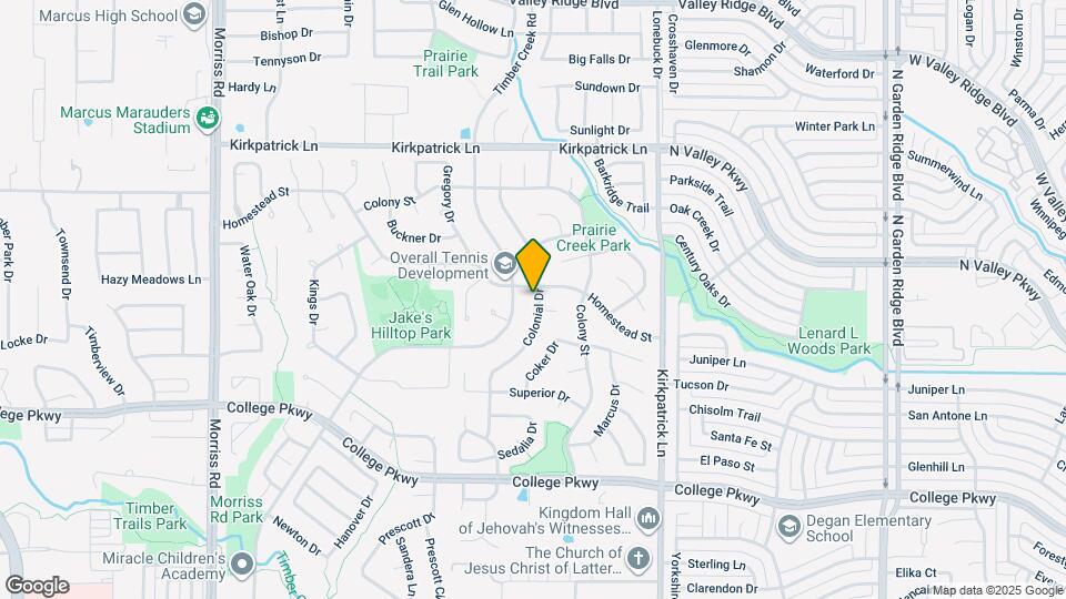 5125 Colonial Dr Map and Location Details