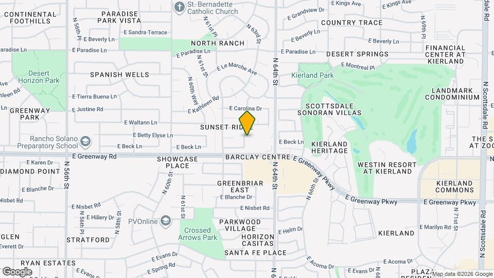 15433 N 63rd St Map and Location Details