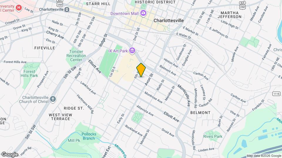 609 Blenheim Ave Map and Location Details