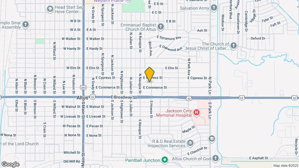 729 E Commerce St Map and Location Details