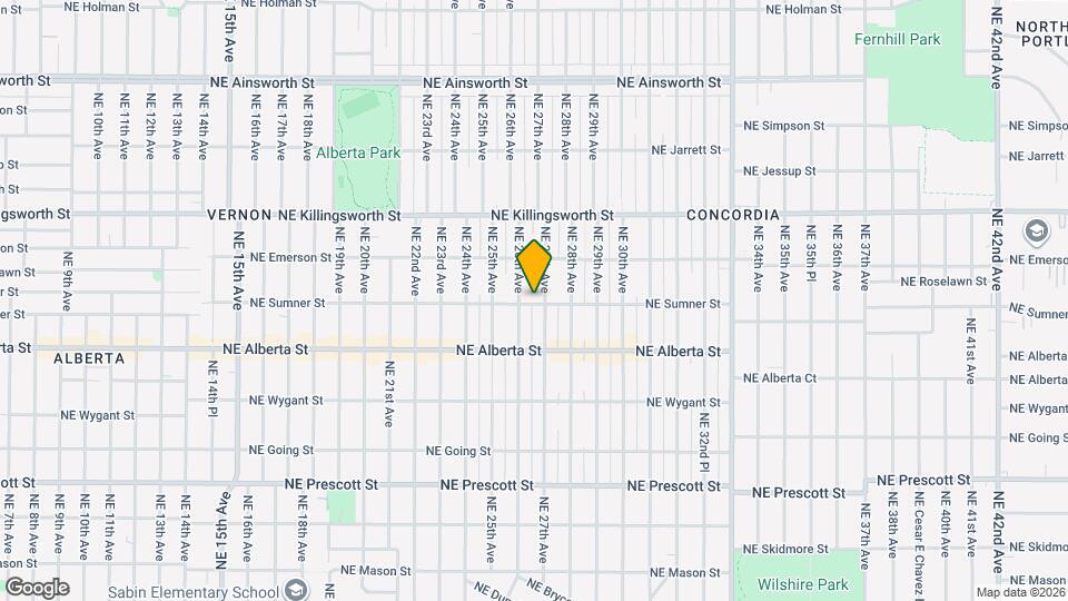 2635 NE Sumner St Map and Location Details