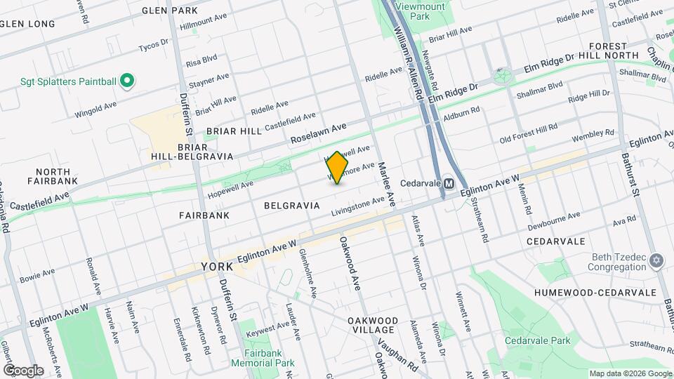 80 Belgravia Ave Map and Location Details