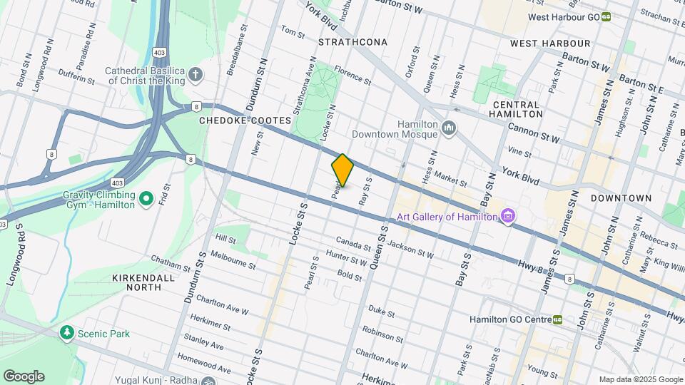 43 Pearl St S Map and Location Details