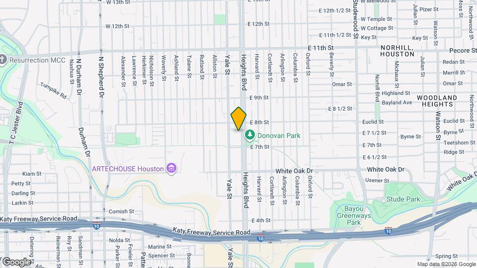 731 Heights Blvd Map and Location Details