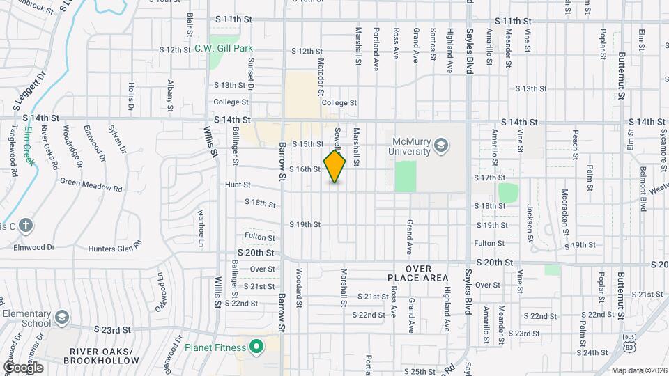 1650 Sewell St Map and Location Details
