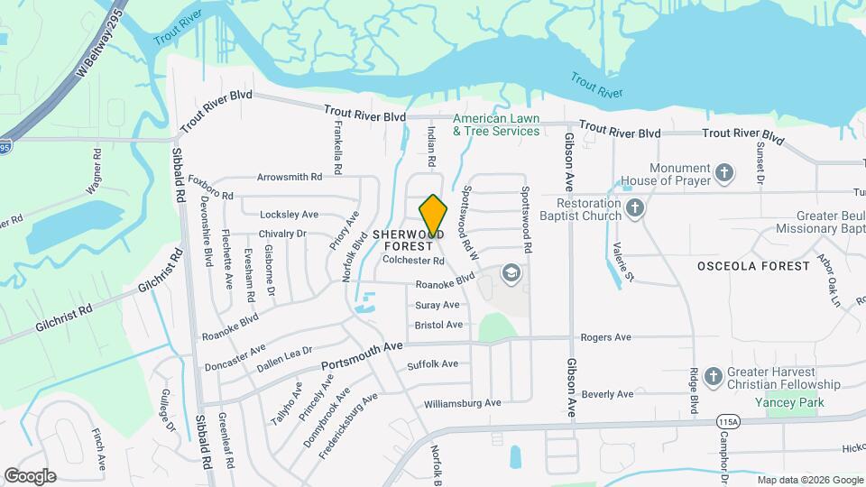9614 Waynesboro Ave Map and Location Details