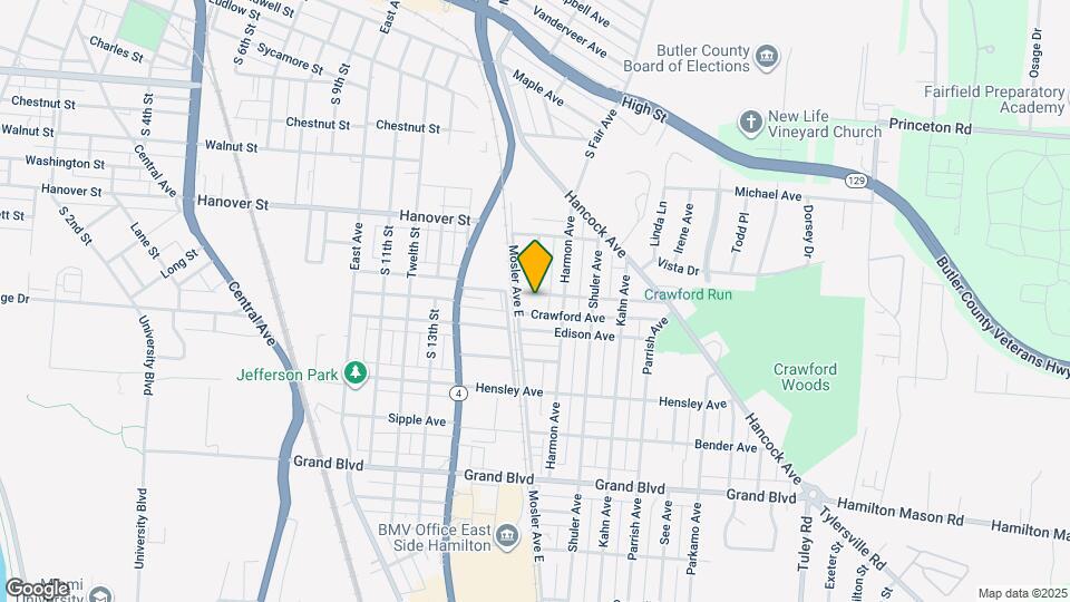 1655 Howell Ave Map and Location Details