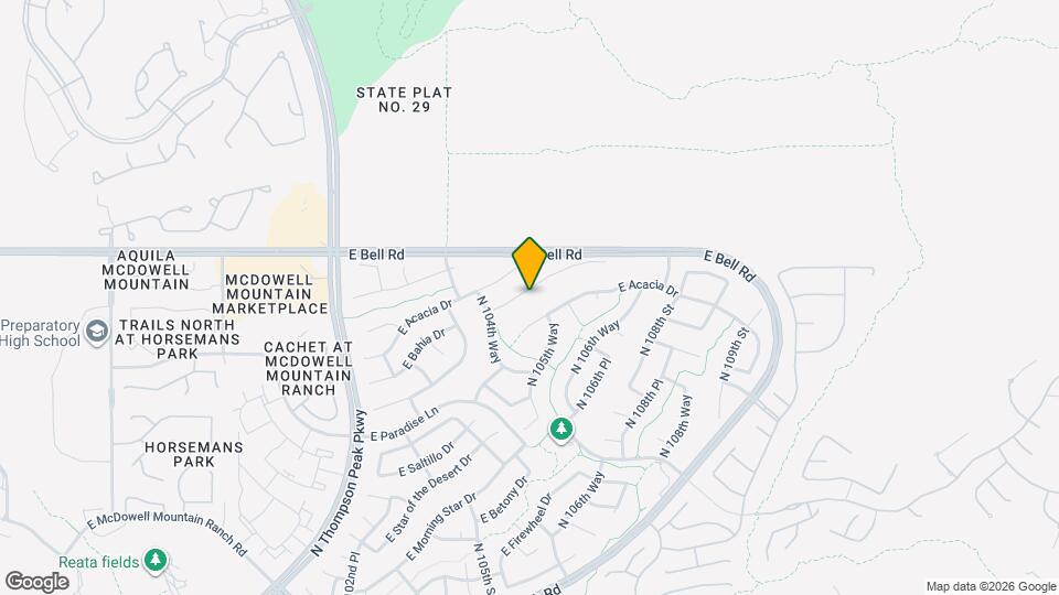 10531 E Bahia Dr Map and Location Details