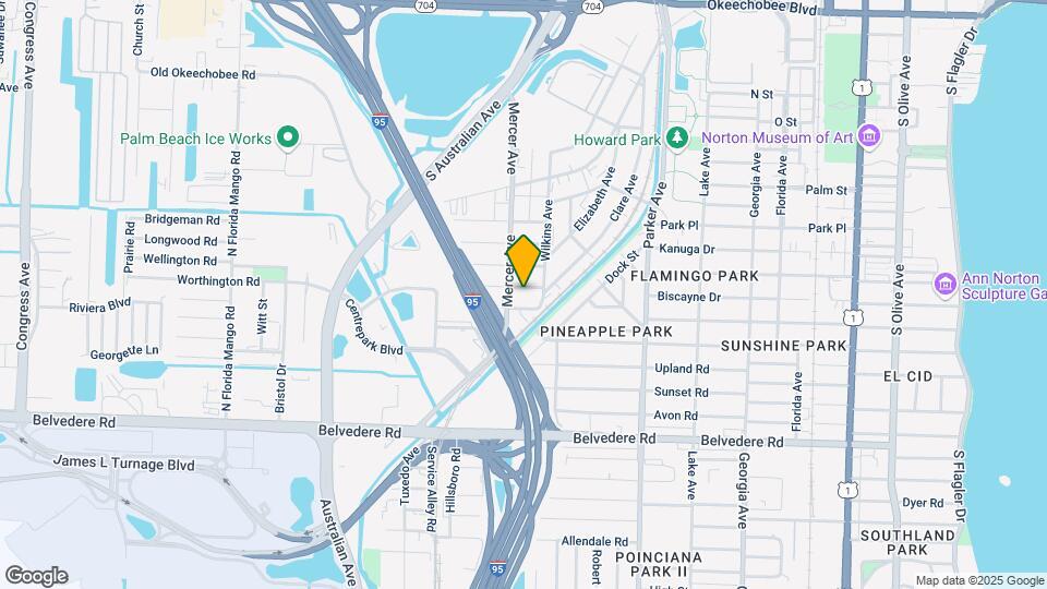 1216 Worthington St Map and Location Details