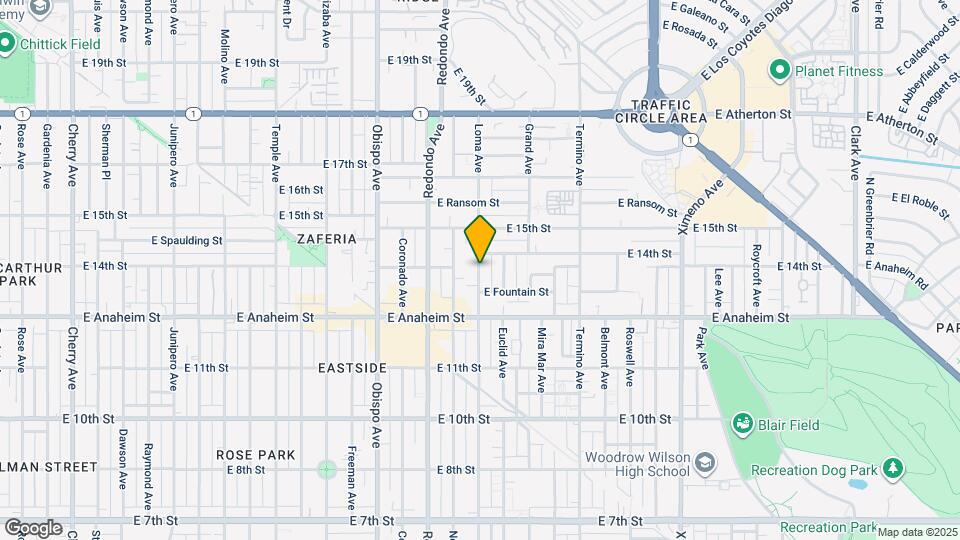 1378 Loma Ave Map and Location Details