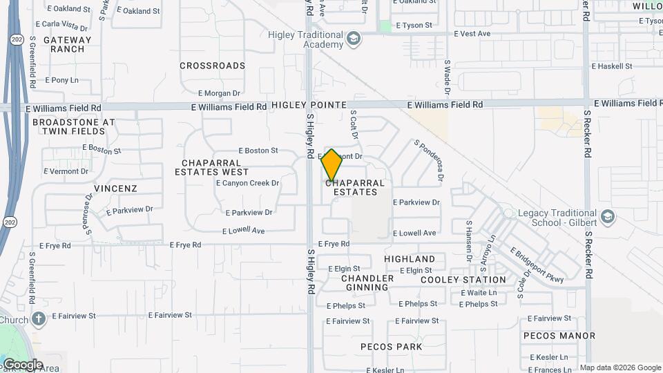3265 E Hampton Ln Map and Location Details