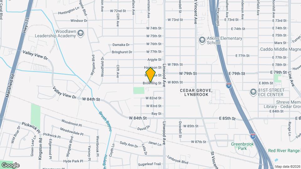 443 Browning St Map and Location Details