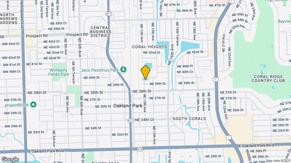 3940 NE 13th Ave Map and Location Details