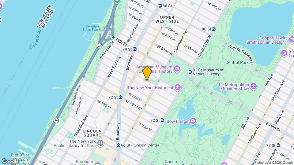 122 W 76th St, Unit 1B Mapa y Detalles de la Ubicación