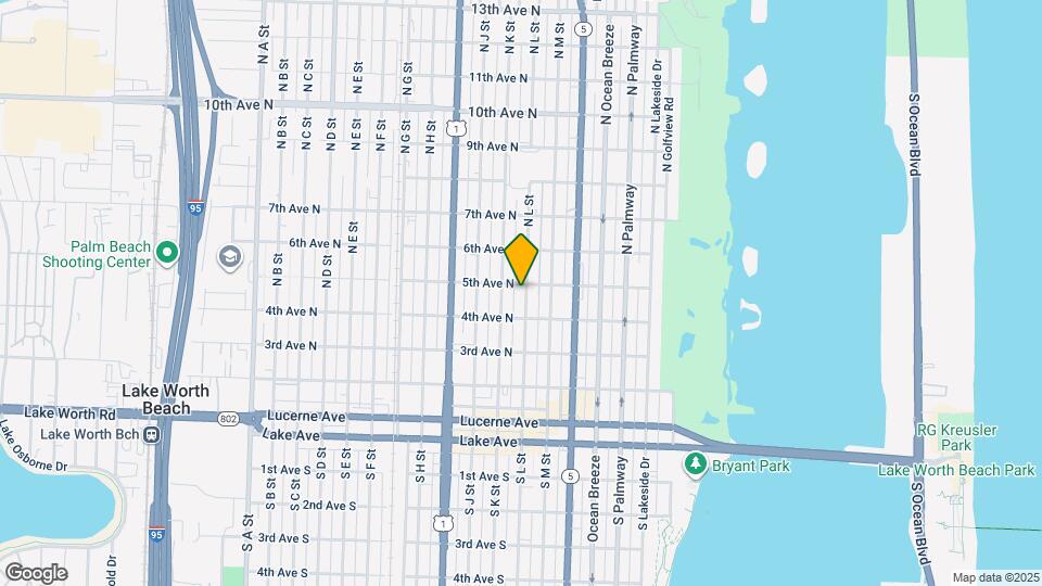 423 N L St Map and Location Details