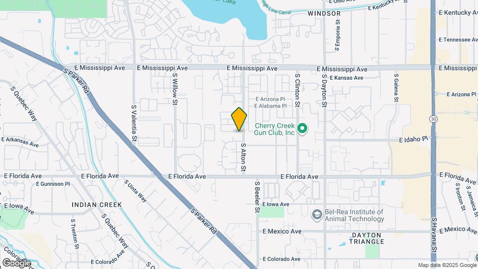 1395 S Akron Way Map and Location Details