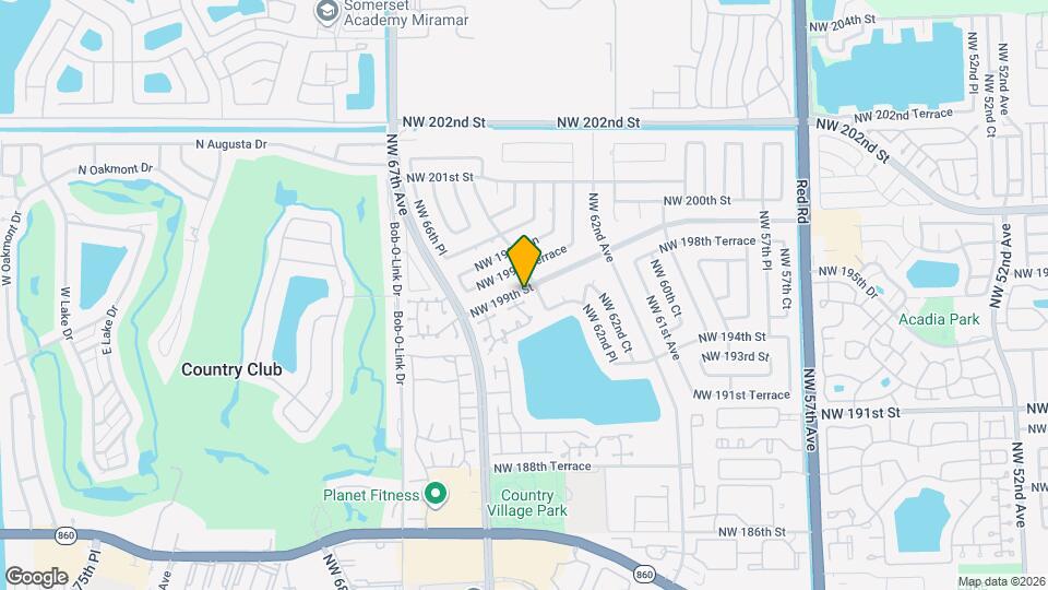 19853 NW 64th Pl Map and Location Details
