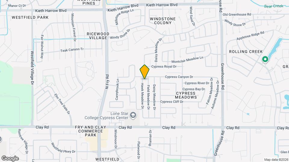 4430 Hawk Meadow Dr Map and Location Details