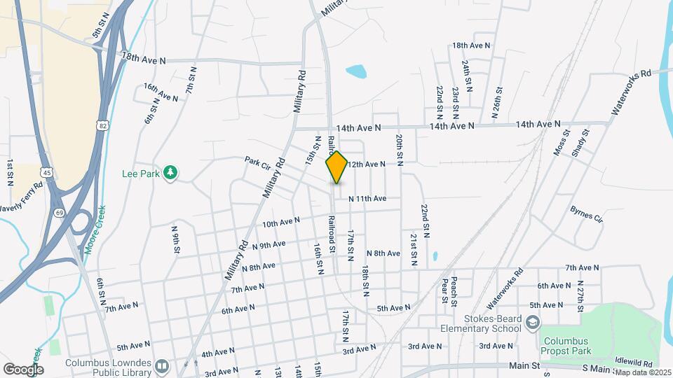 1108 Railroad St Map and Location Details