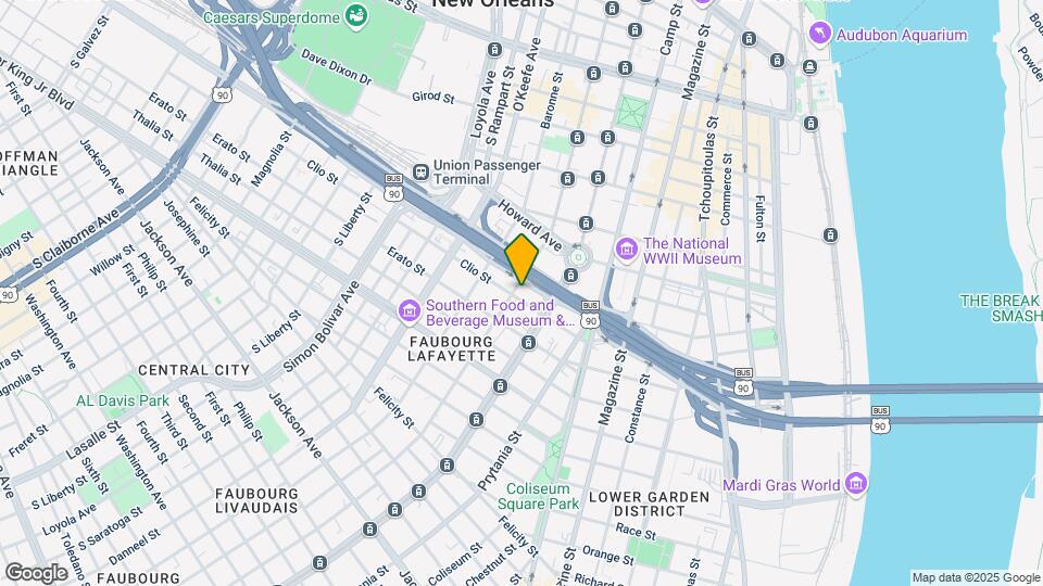 1132 Carondelet St Mapa y Detalles de la Ubicación