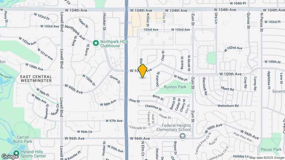 2808 W 99th Cir Map and Location Details