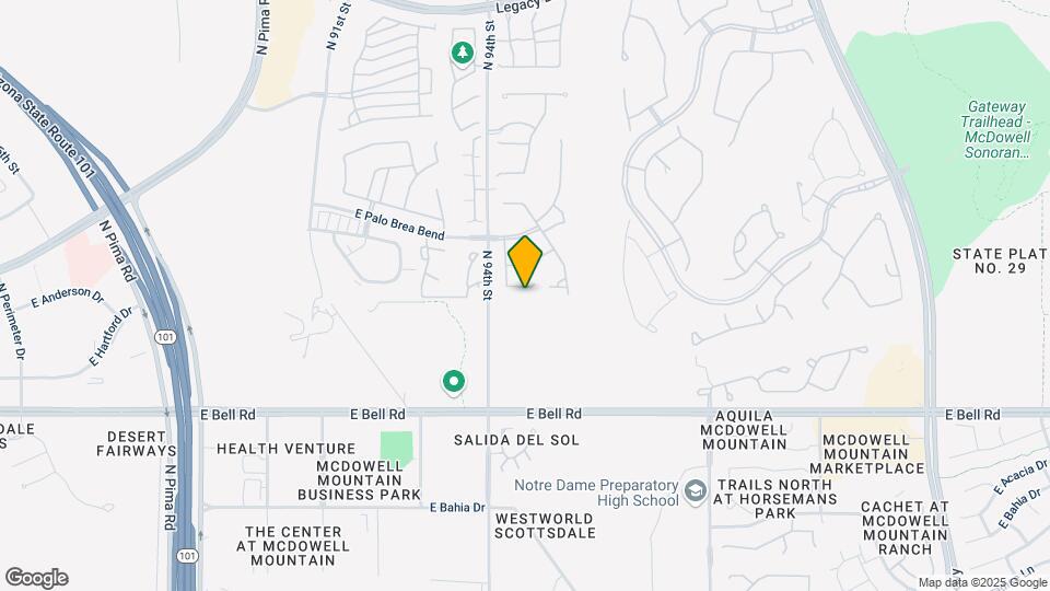 9443 E Ironwood Bend Map and Location Details