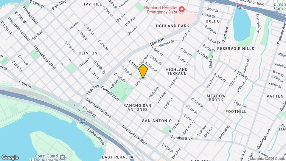 1806 E 20th St, Unit 3rd Mapa y Detalles de la Ubicación