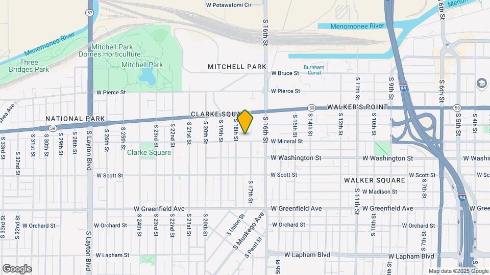 1710 W Mineral St Map and Location Details