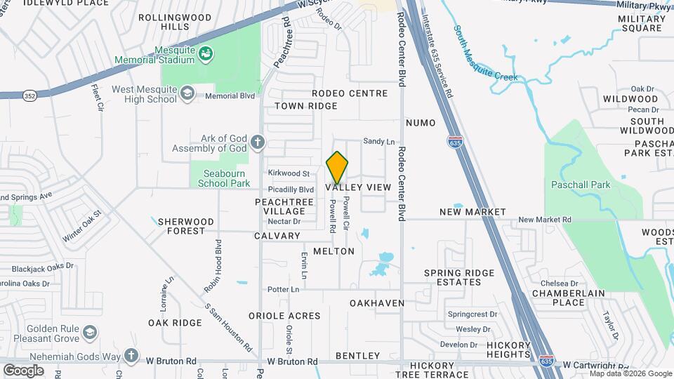 926 Powell Rd Map and Location Details