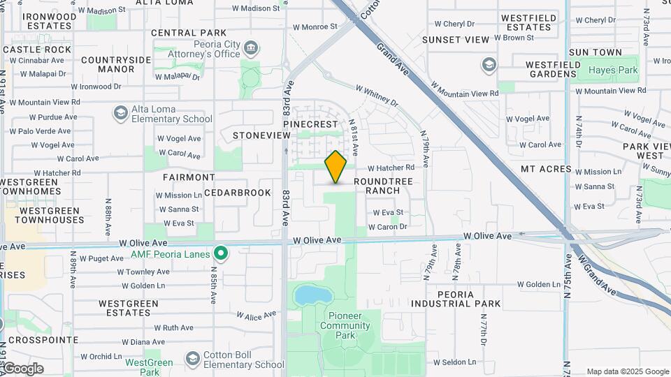 8211 W Mission Ln Mapa y Detalles de la Ubicación