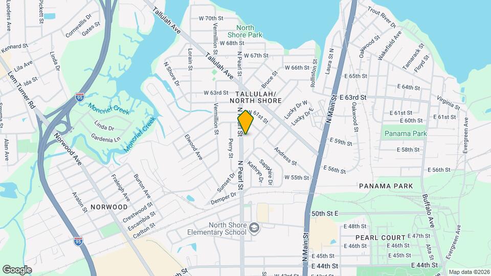 6825 N Pearl St Map and Location Details