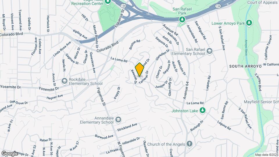 1726 La Loma Rd Map and Location Details