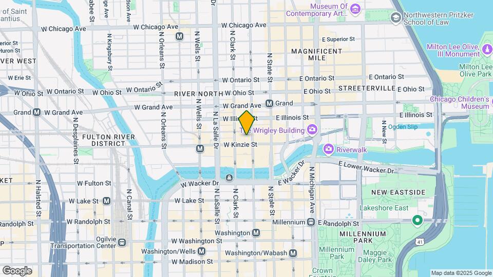 412 N Clark St Map and Location Details