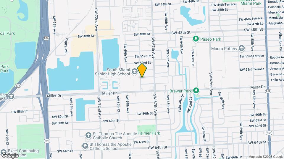 6790 SW 54th St Map and Location Details