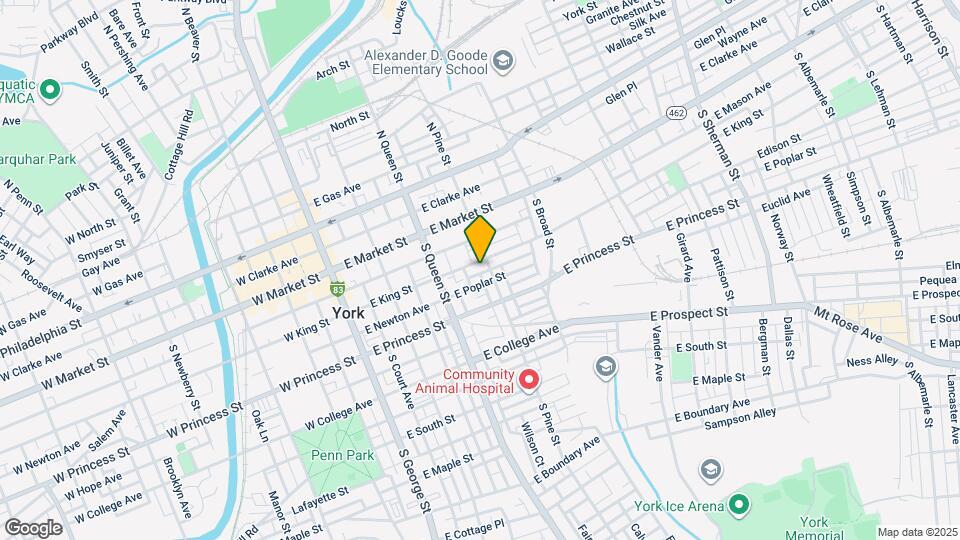 256 E King St Map and Location Details