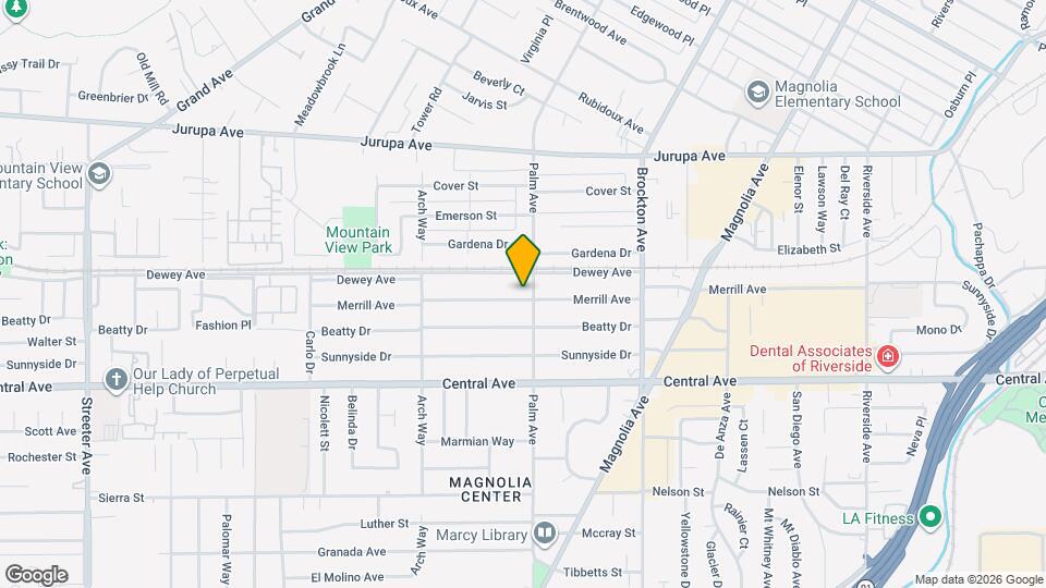 6341 Palm Ave Mapa y Detalles de la Ubicación