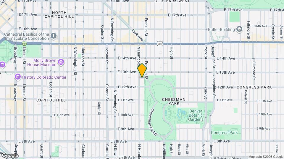 1250 Humboldt St Mapa y Detalles de la Ubicación