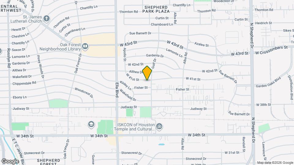 1011 W 41st St Map and Location Details