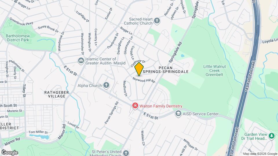 3302 Norwood Hill Rd Mapa y Detalles de la Ubicación