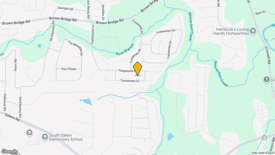 205 Trelawney Ln Mapa y Detalles de la Ubicación