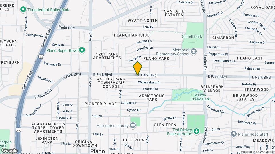 1524 E Park Blvd Mapa y Detalles de la Ubicación