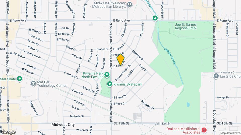 624 E Towry Dr Map and Location Details