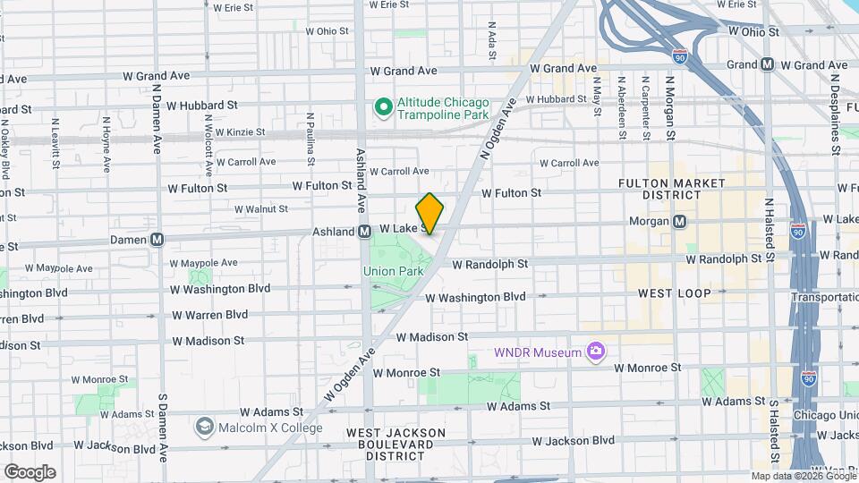 1440 W Randolph St Map and Location Details