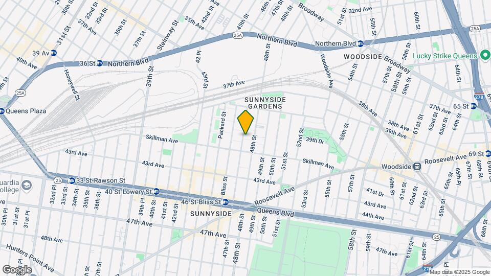 39-67 47th St-Unit -1 Mapa y Detalles de la Ubicación