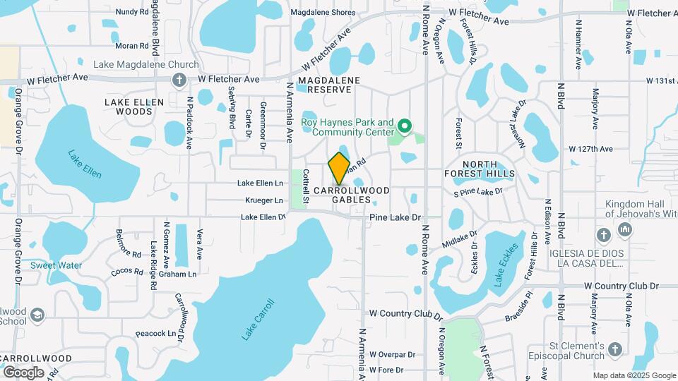 Carrollwood Gables Map and Location Details