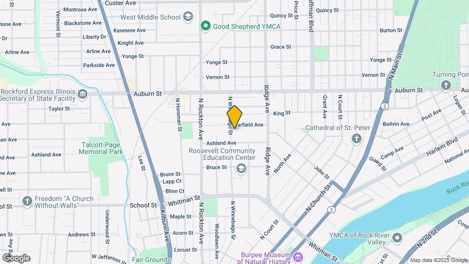 1119 N Winnebago St Map and Location Details
