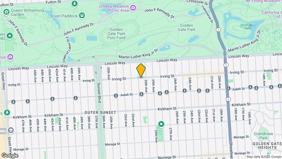 2939 Irving St Mapa y Detalles de la Ubicación