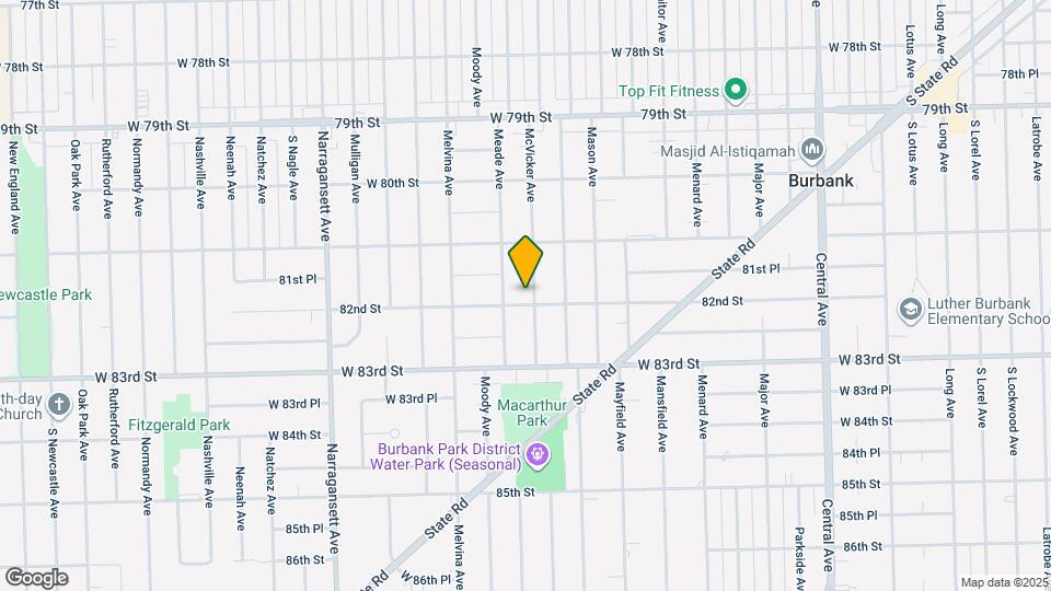 8150 McVicker Ave Map and Location Details