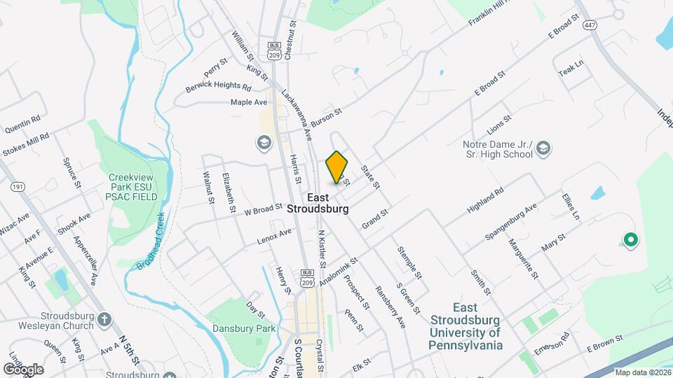 78 E Broad St Mapa y Detalles de la Ubicación